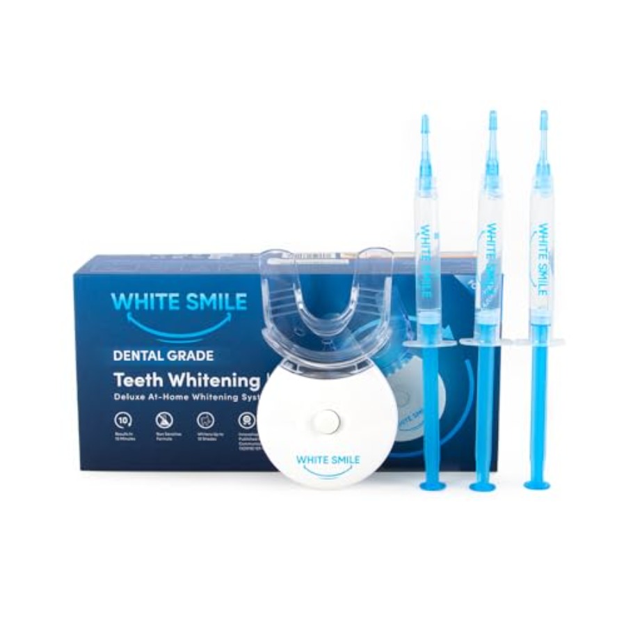 Teeth Whitening Gel - WHITE SMILE Teeth Whitening Kit LED
