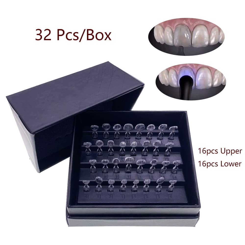 Teeth Whitening Moulds - 32pcs/Set Dental Veneer Mould Kit Composite
