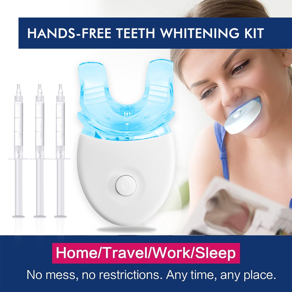 Teeth Whitening Home Kit - Teeth Whitening Kit - 5X LED