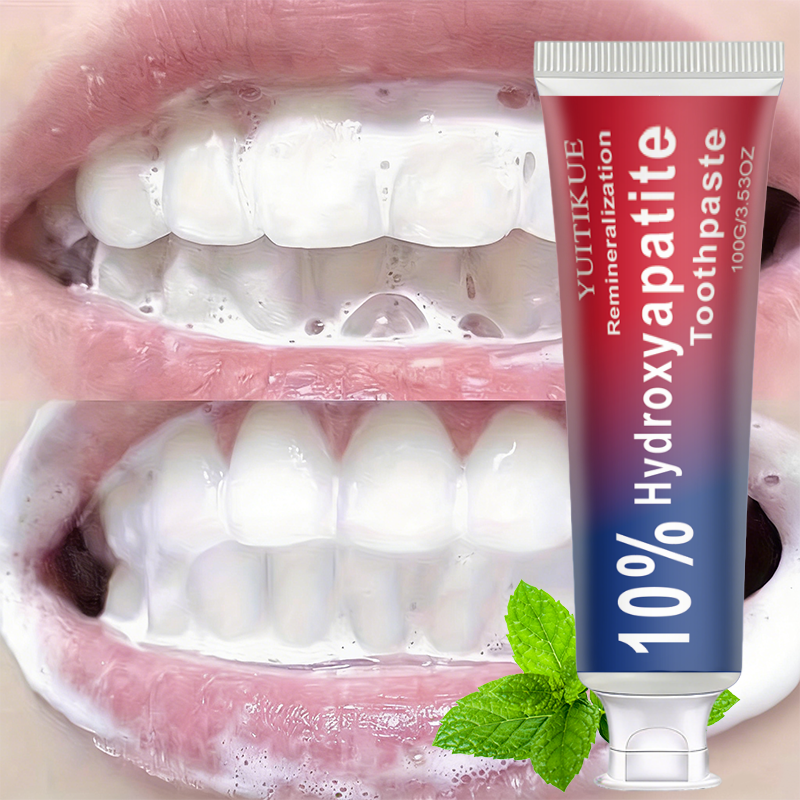 Teeth Whitening Xylitol Gum - YUITIKUE 10% Hydroxyapatite Toothpaste - Gentle