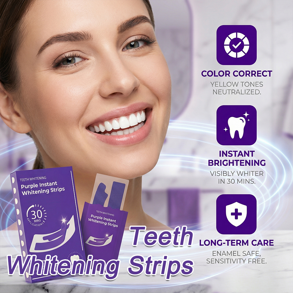 Purple Teeth Whitening Strips- - огляд і ціна Teeth Whitening Home Kit