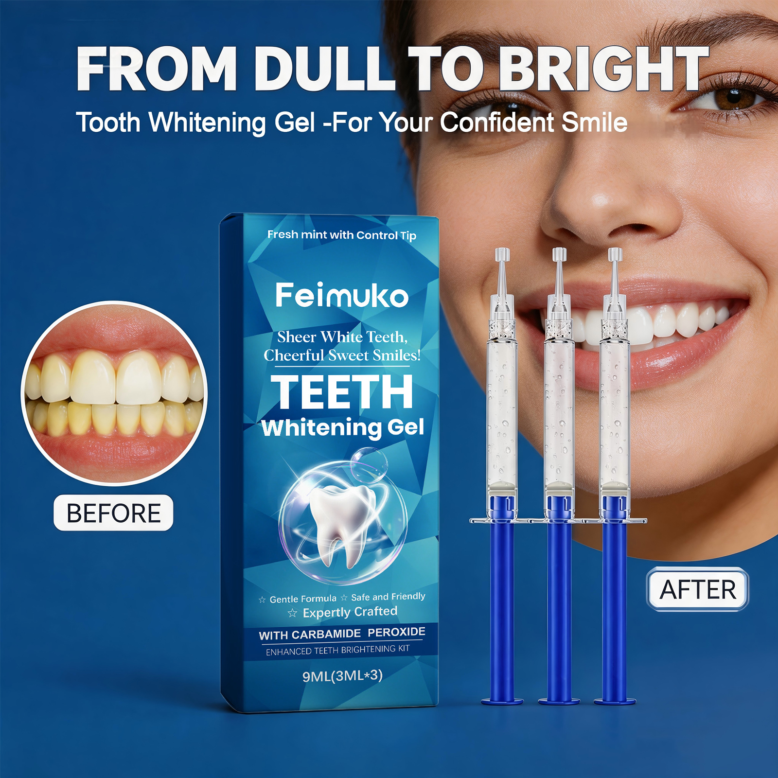Teeth Whitening Gel Gentle Cle - огляд і ціна Teeth Whitening Gel