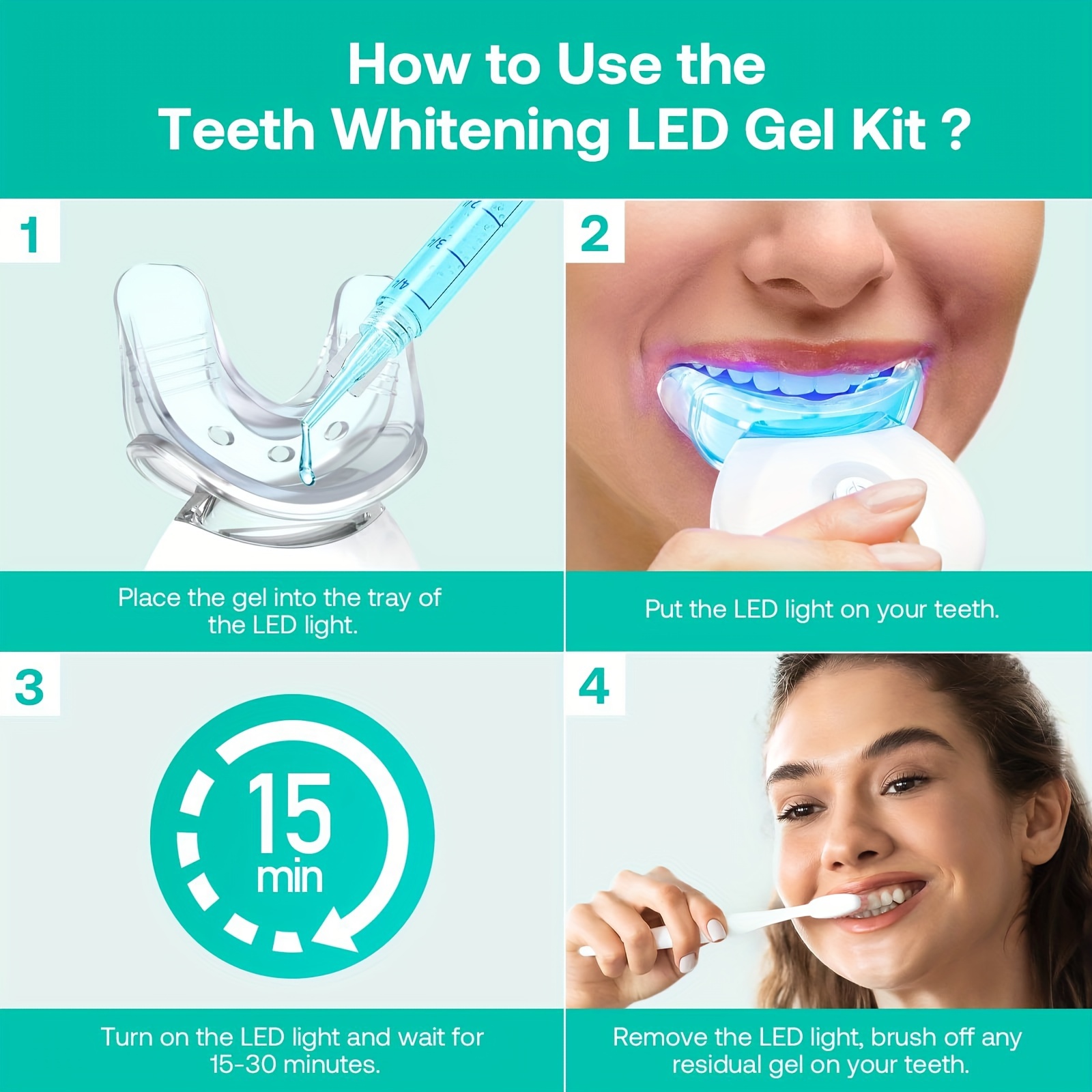 LED Teeth Whitening Light with - огляд і ціна Led Mouth Tray