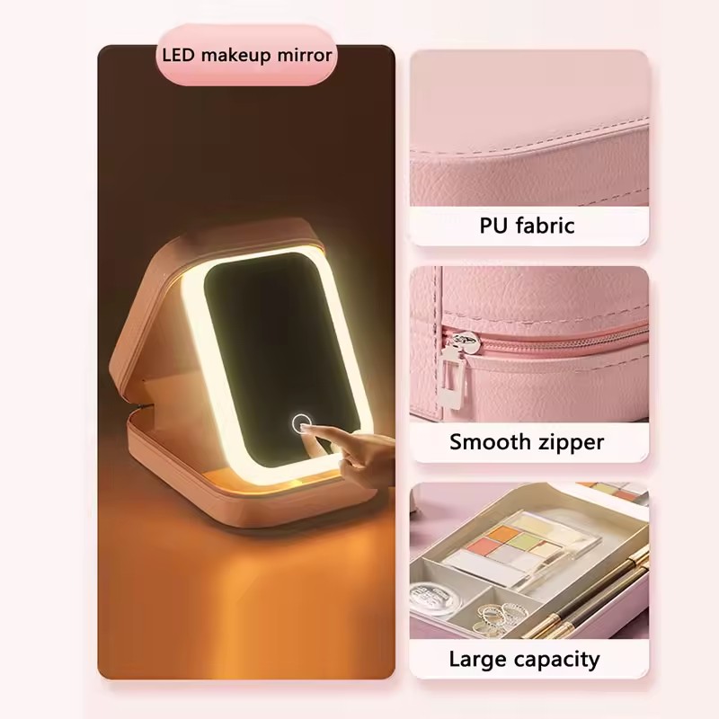 Smart LED Makeup Case With Mir - огляд і ціна Led Mouth Tray