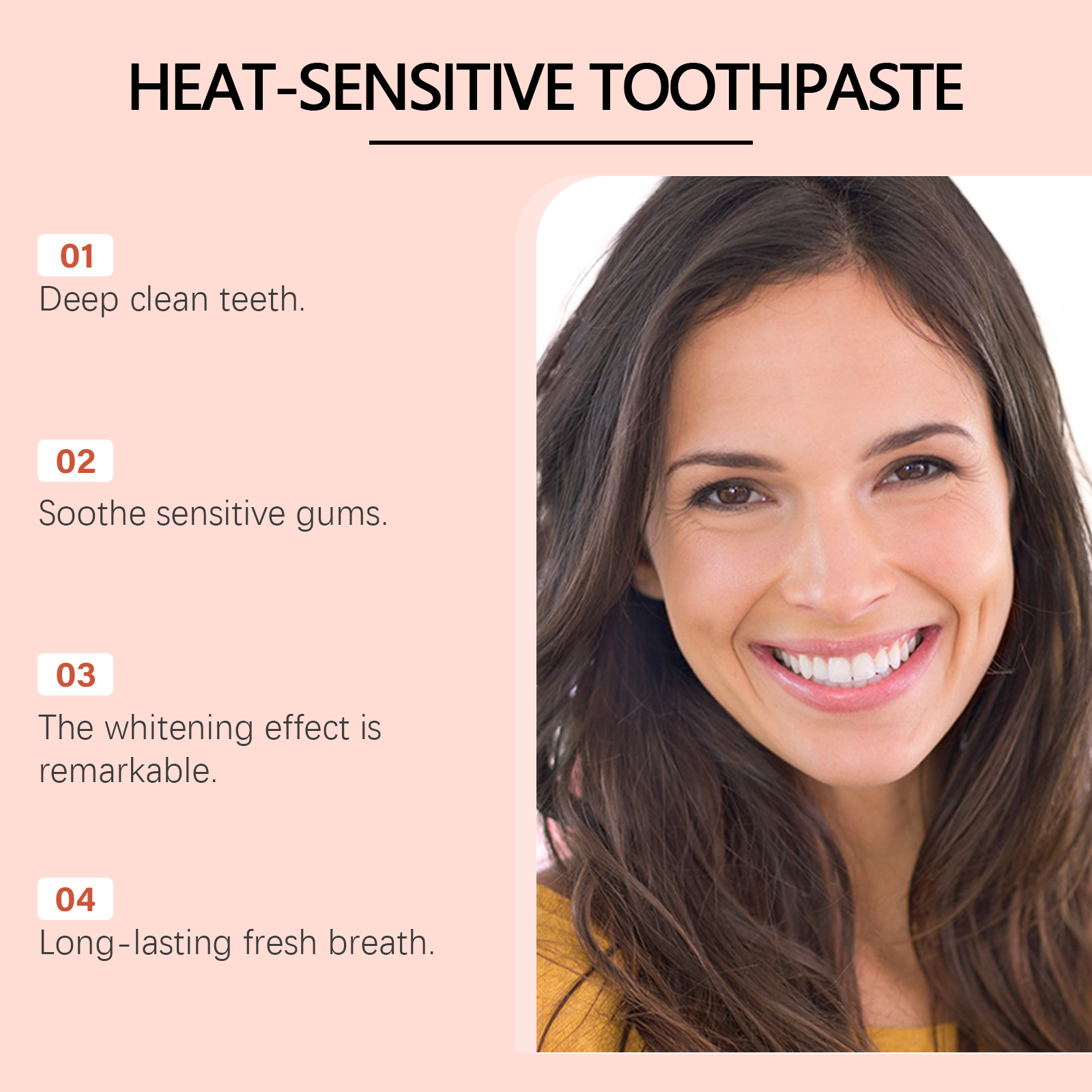 ORALHOE Heat-Sensitive Toothpa - огляд і ціна Teeth Whitening Enzymes