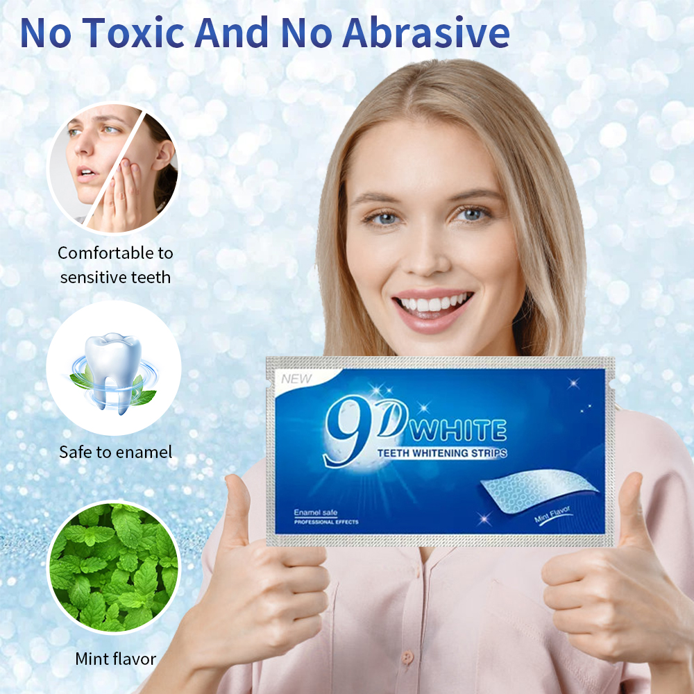 9D White Teeth Whitening Strip - огляд і ціна Teeth Whitening Home Kit