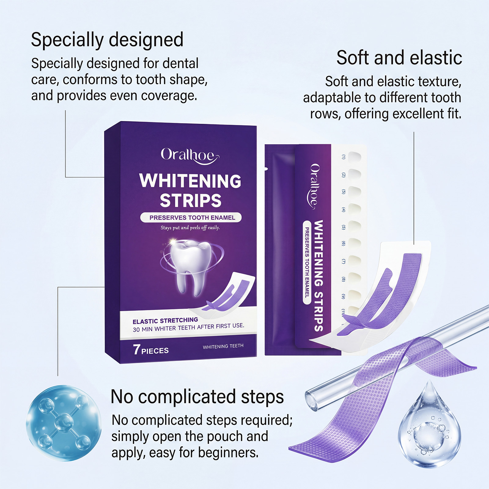 ORALHOE Safe Teeth Whitening S - огляд і ціна Teeth Whitening Home Kit
