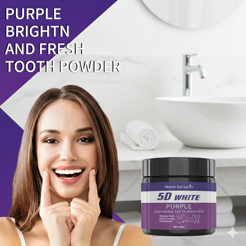 5D White Purple Cleaning Tooth - огляд і ціна Teeth Whitening With Baking Soda