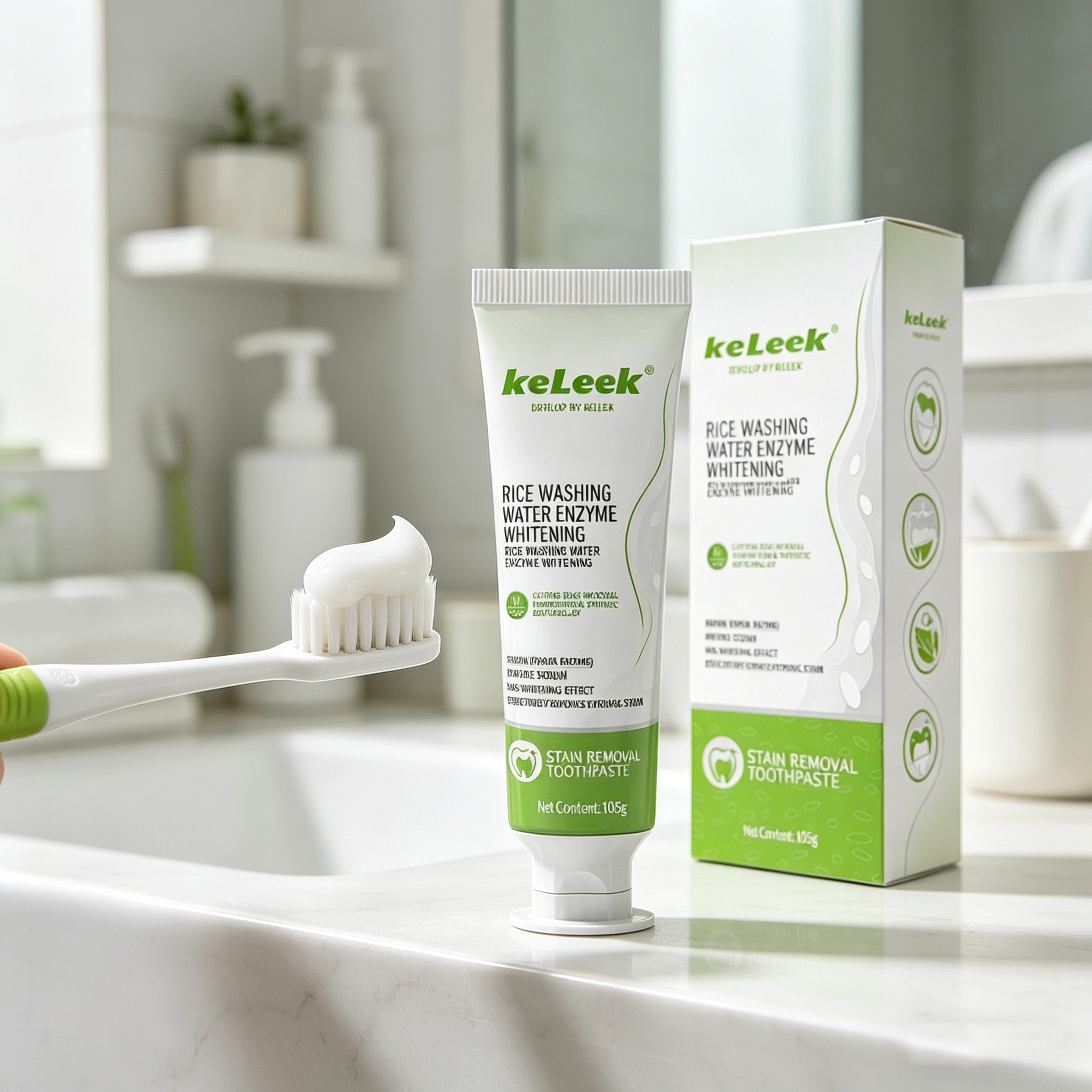KELEEK Rice Water Enzyme Tooth - огляд і ціна Teeth Whitening Enzymes