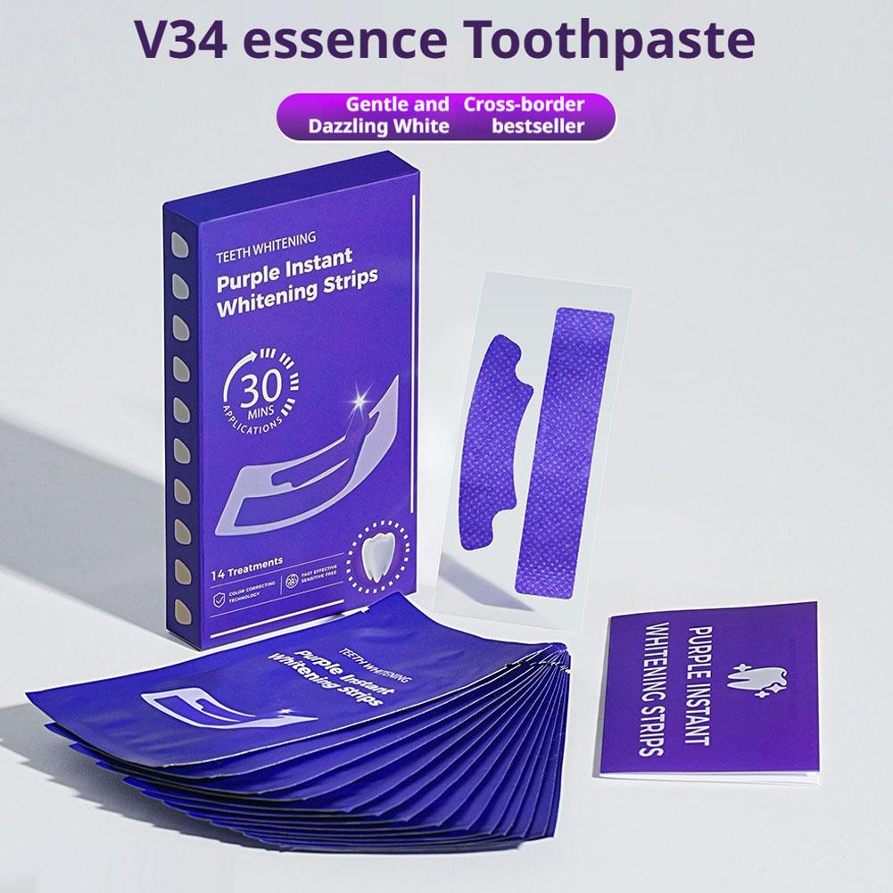 V34 Teeth Whitening Strips - E - огляд і ціна Teeth Whitening Home Kit