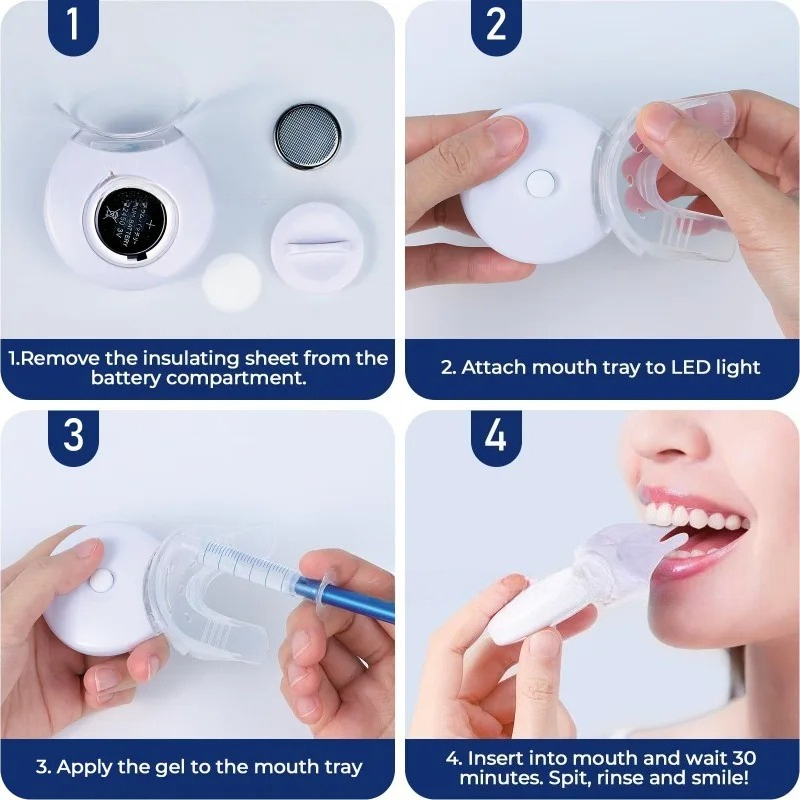 1 Set Clean Oral Cavity Teeth  - огляд і ціна Teeth Whitening Home Kit