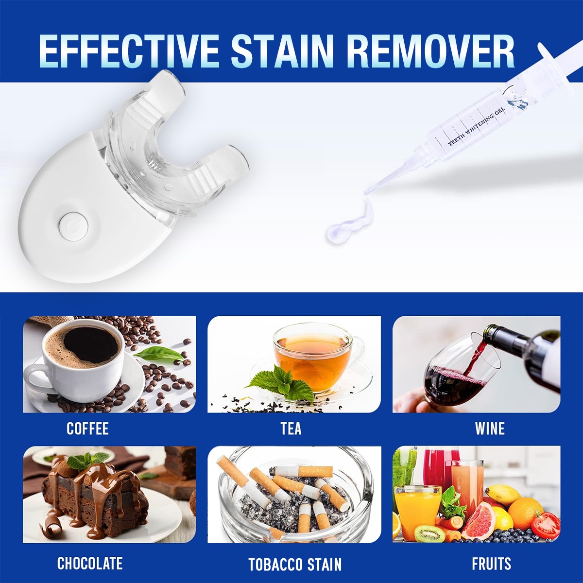 Teeth Whitening Kit - 5X LED L - огляд і ціна Teeth Whitening Home Kit